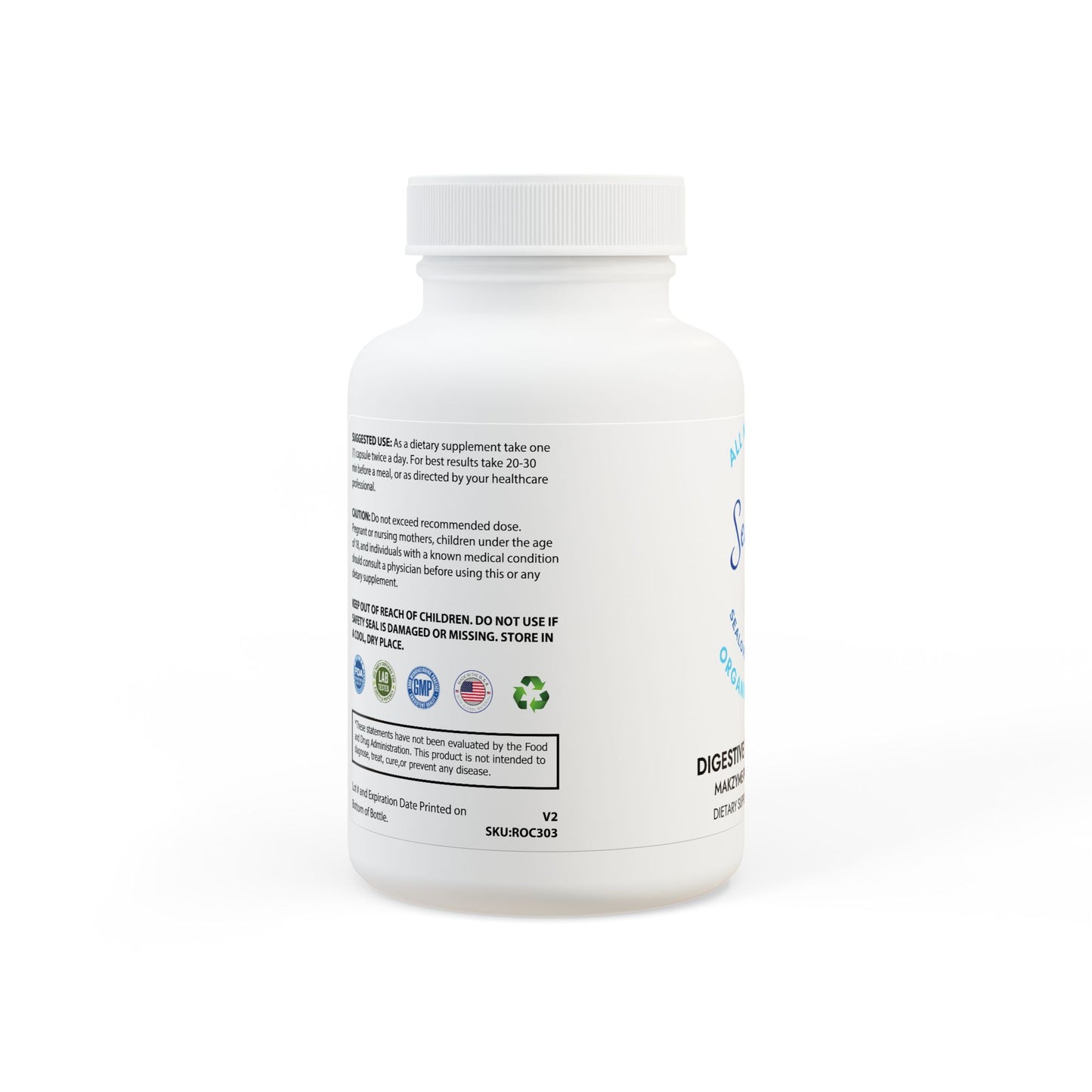 Digestive Enzyme Blend Supplement (60 Capsules)