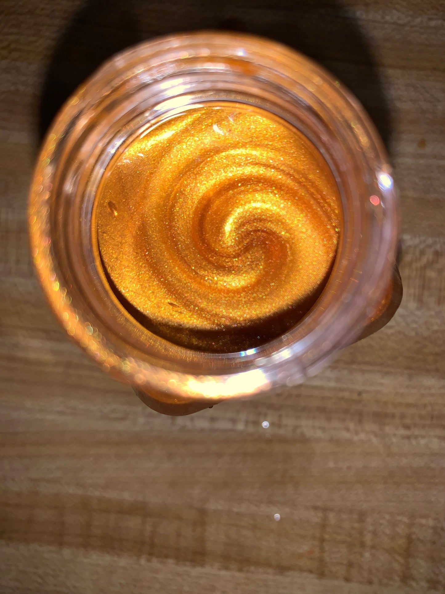 Golden shimmer body oil